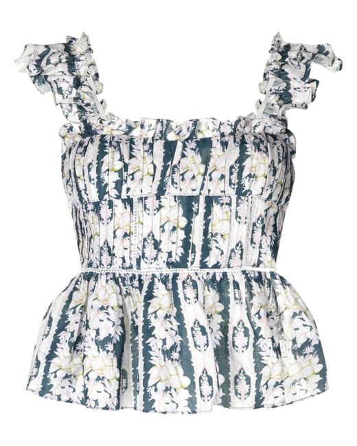 Lug Von Siga floral-print sleeveless blouse