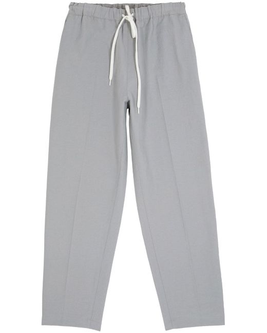 Mm6 Maison Margiela drawstring-waistband cotton trousers