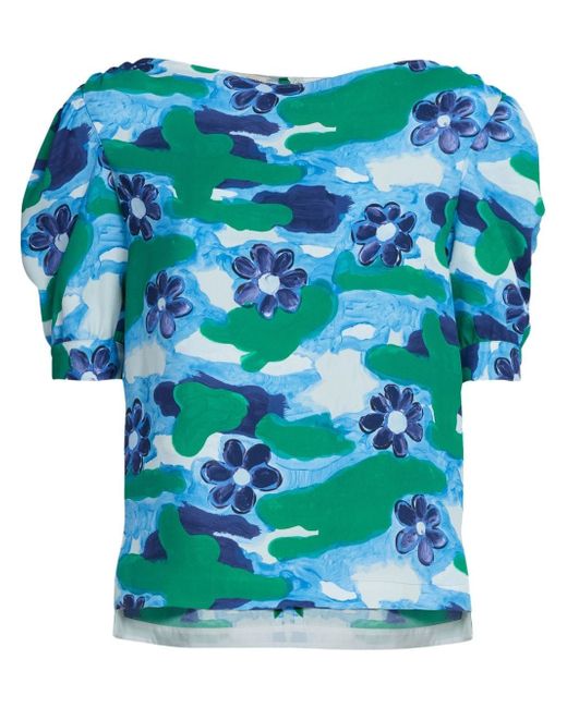Marni all-over floral-print blouse