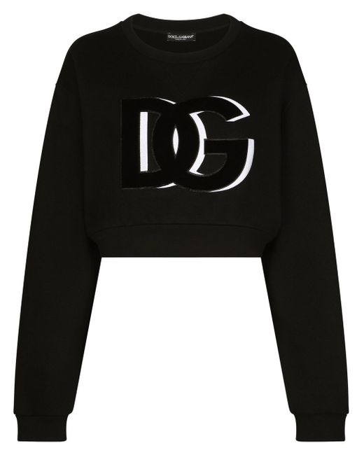 Dolce & Gabbana DG Logo cropped sweatshirt