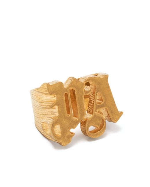 Palm Angels logo-lettering ring