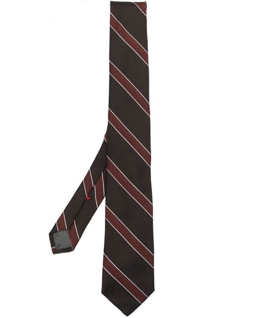 Dell'oglio diagonal stripe-print tie