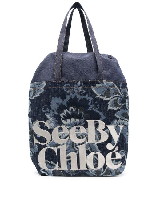 See by Chloé floral-print tote bag