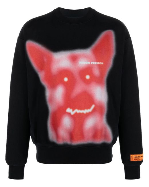 Heron Preston Beware of Dog graphic-print sweatshirt