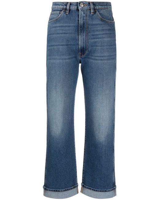3X1 high-rise straight-leg jeans