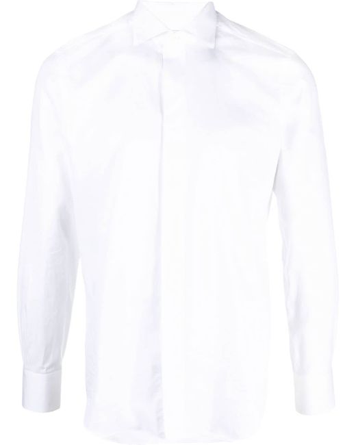 D4.0 long-sleeve cotton shirt