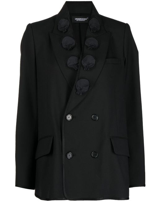 Undercover applique-detail double-breasted blazer