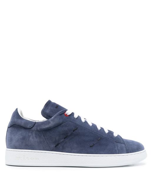 Kiton low-top suede sneakers