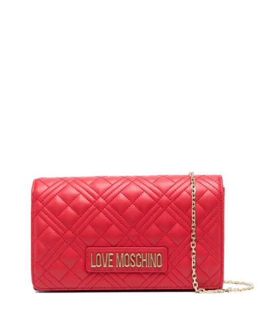 Love Moschino quilted faux-leather crossbody bag