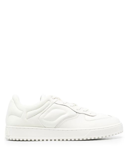 Emporio Armani quilted-finish low-top sneakers