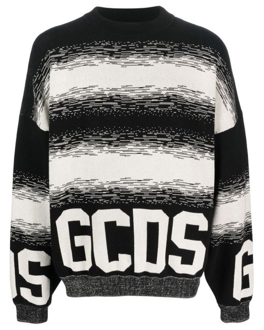 Gcds logo-print detail knit jumper