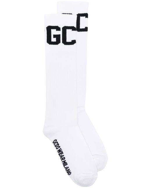 Gcds intarsia-knit mid-calf socks
