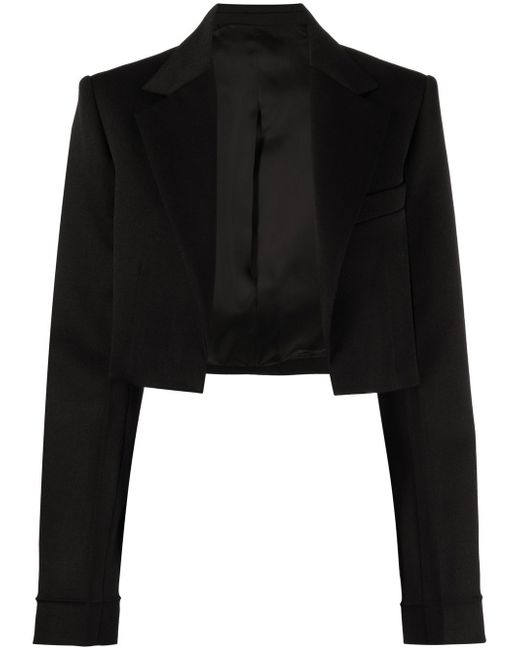 Victoria Beckham open-front cropped blazer