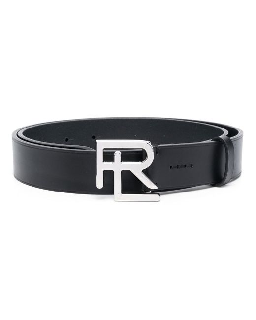 Ralph Lauren Purple Label logo-buckle leather belt