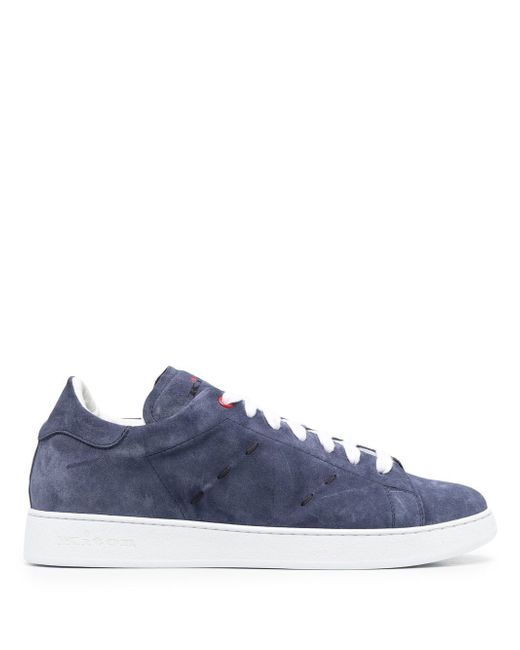 Kiton low-top suede sneakers