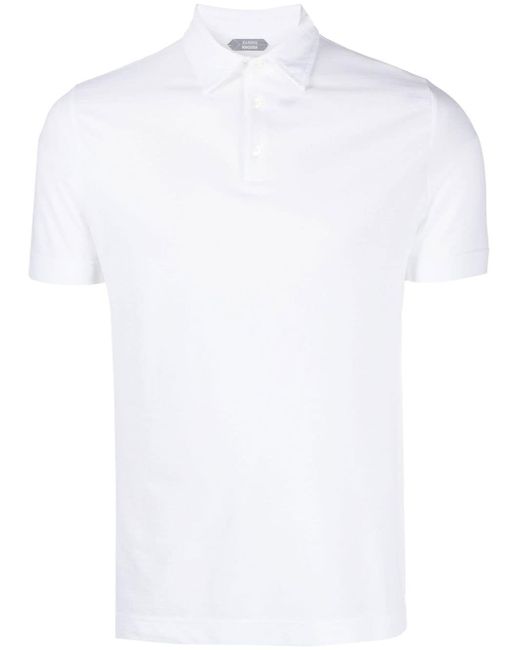 Zanone basic short-sleeved polo shirt