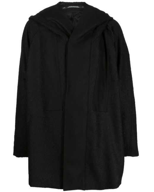Julius hooded wool-felt coat