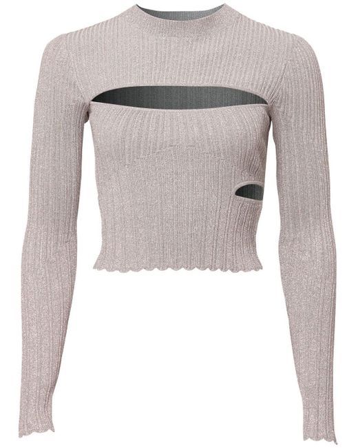 Nicholas Anja cut-out knitted top
