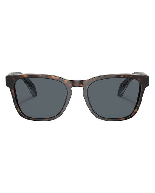 Giorgio Armani tortoiseshell-effect square-frame sunglasses