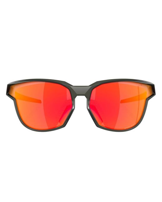 Oakley round-frame mirrored sunglasses