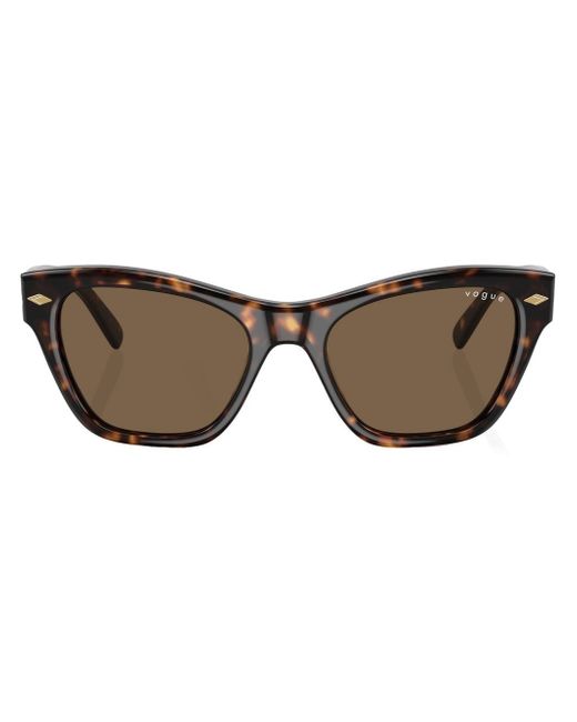 VOGUE Eyewear tortoiseshell effect logo-print sunglasses