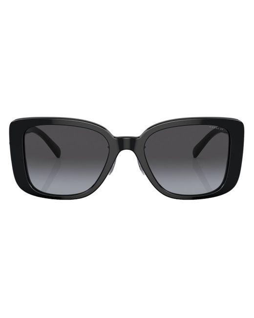 Coach logo-plaque square-frame sunglasses