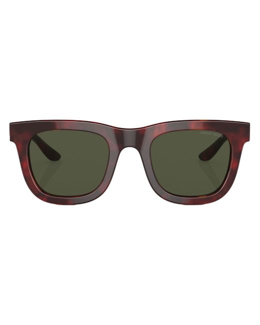 Giorgio Armani tortoiseshell-effect round-frame sunglasses