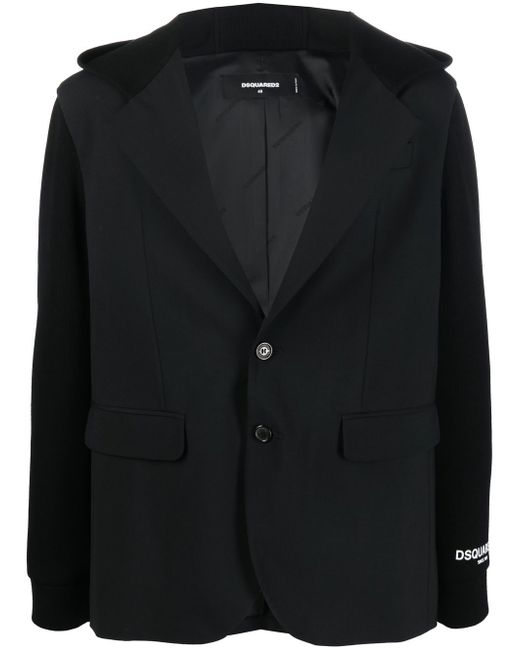 Dsquared2 single-breasted hooded blazer