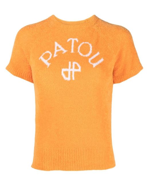 Patou logo knitted top
