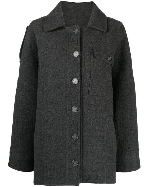0711 oversized wool-blend shirt jacket