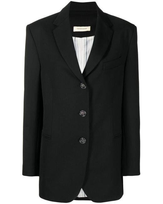 0711 notched-lapel single-breasted blazer