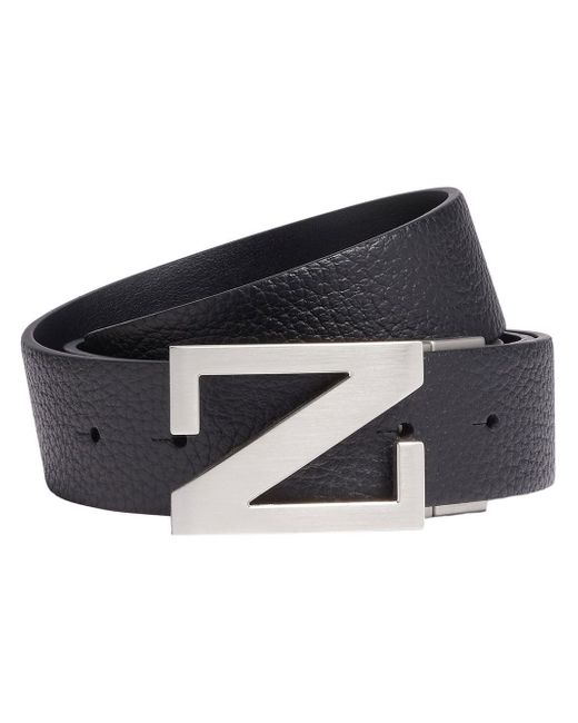 Z Zegna leather reversible belt