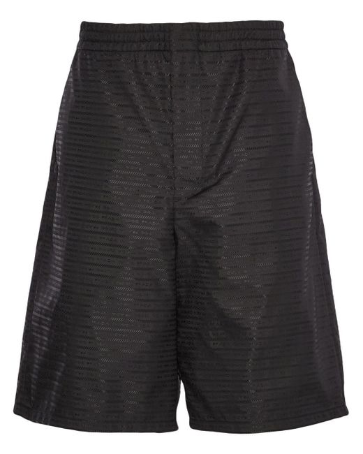Prada logo print bermuda shorts