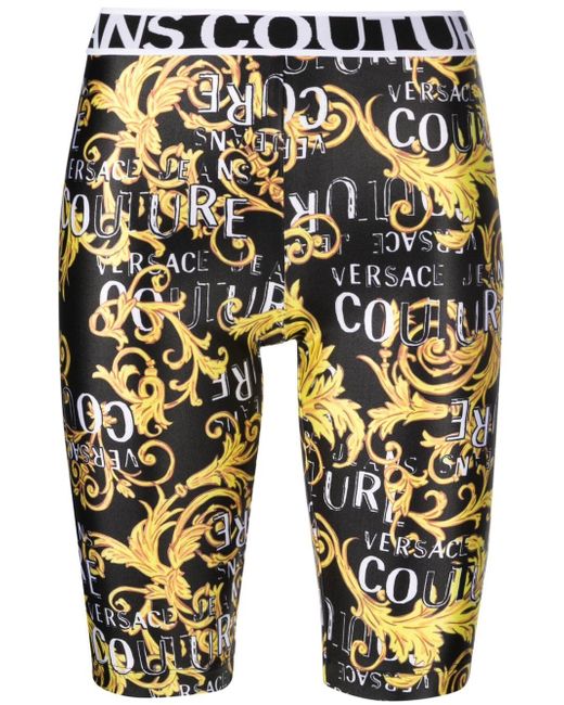 Versace Jeans Couture baroque-print cycling shorts