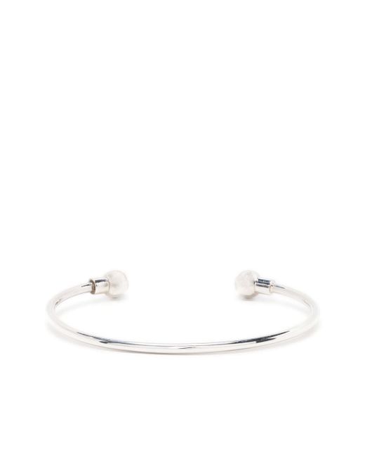 Loulou open-front sterling bangle