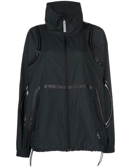 Adidas by Stella McCartney mesh-panel lightweight jacket