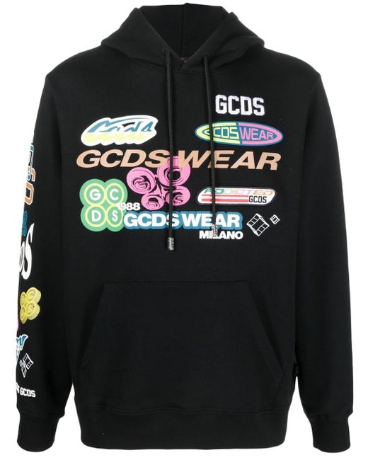 Gcds logo-print drawstring hoodie