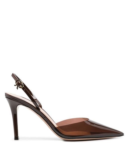 Gianvito Rossi 80mm pointed panelled pumps
