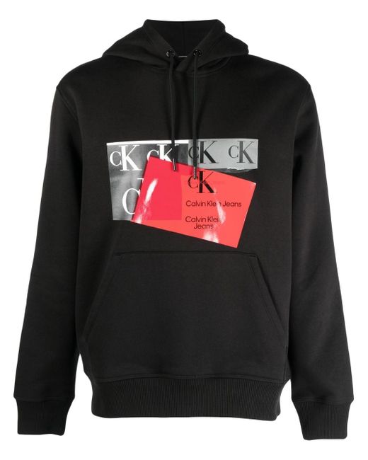 Calvin Klein Jeans disrupted CK box urban hoodie