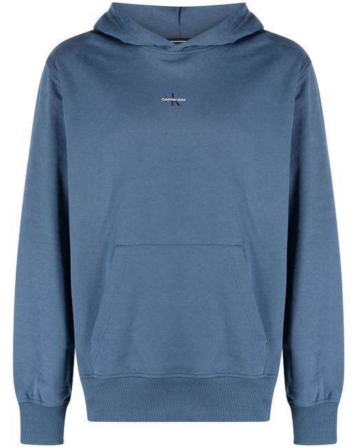Calvin Klein Jeans micro-monologo cotton hoodie