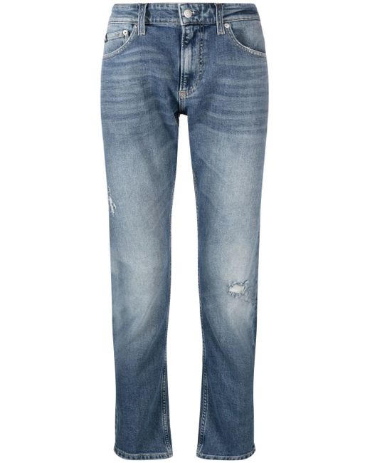Calvin Klein Jeans mid-rise slim fit jeans
