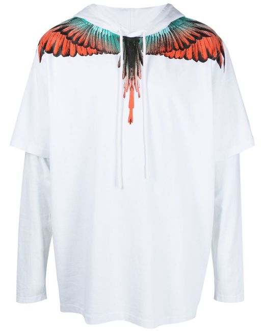 Marcelo Burlon County Of Milan bird-print layered hoodie