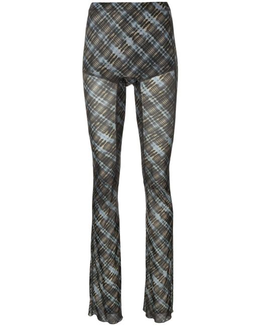 Knwls plaid check pattern trousers