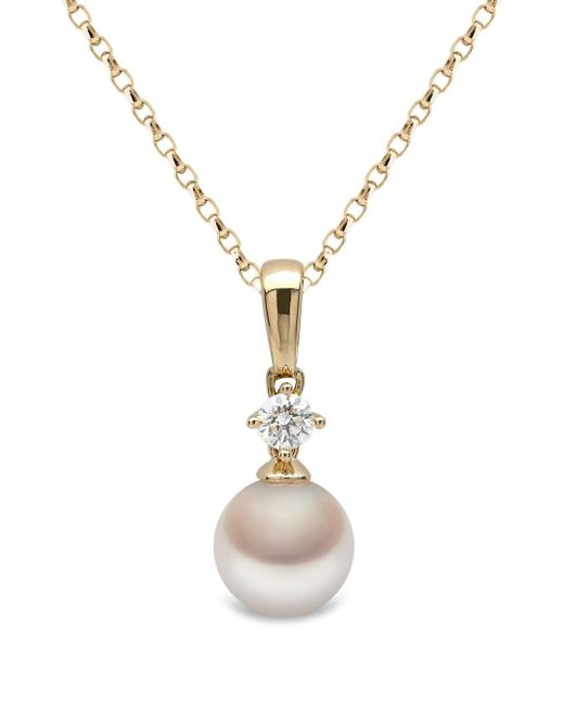 Yoko London 18kt yellow Classic pearl necklace