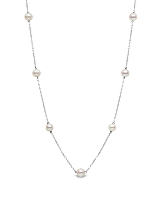 Yoko London 18kt white gold Classic pearl necklace