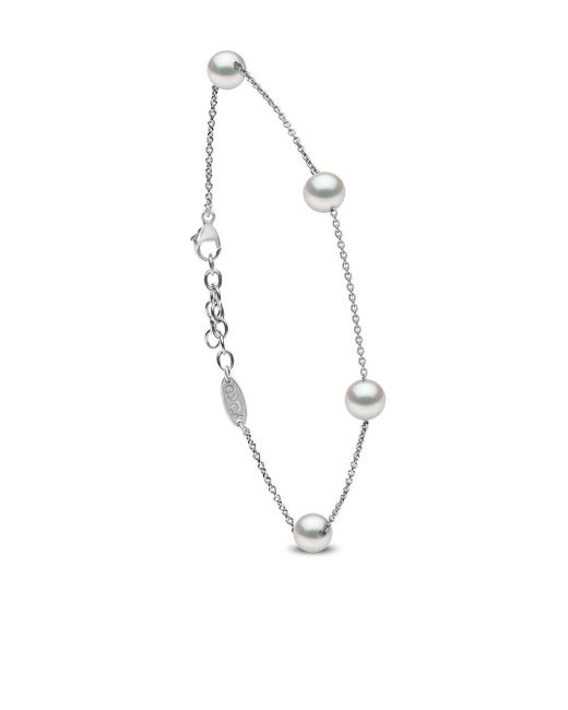 Yoko London 18kt white gold Classic pearl bracelet