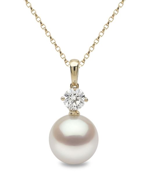 Yoko London 18kt yellow Classic pearl necklace