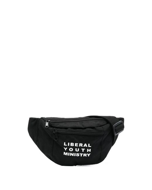 Liberal Youth Ministry logo-print belt bag