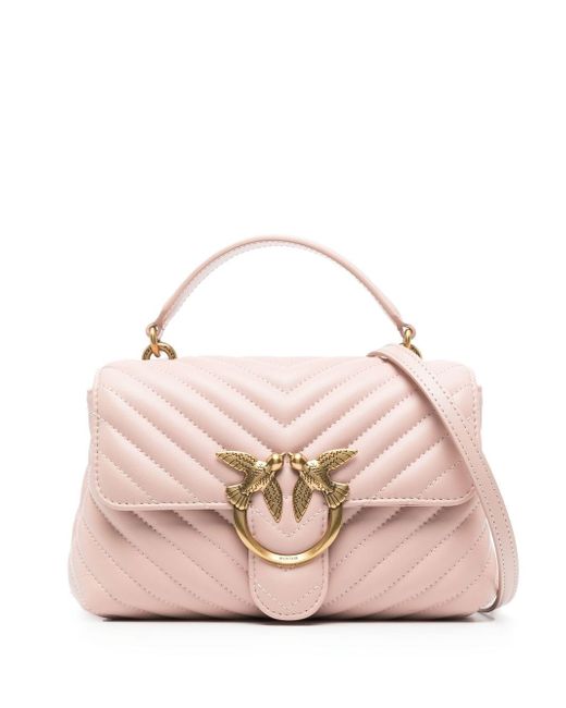 Pinko Love quilted top-handle bag