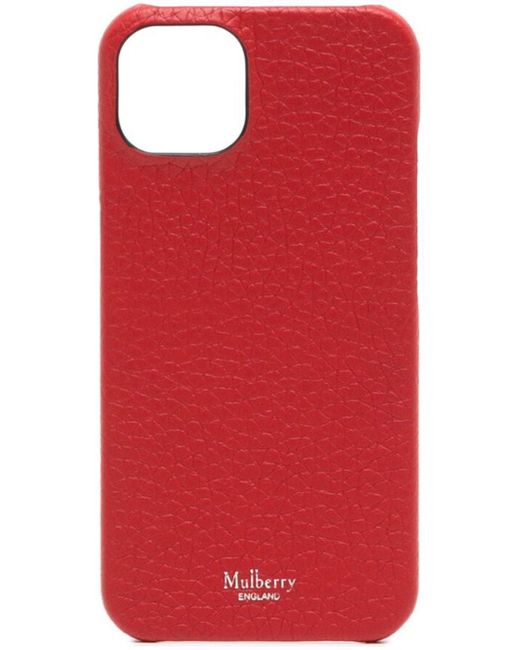 Mulberry grained leather iPhone 13 case